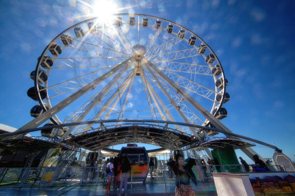 Riesenrad an der Waterfront