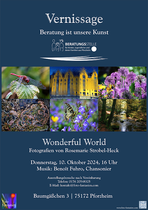Plakat zur Ausstellung "Wonderful World"