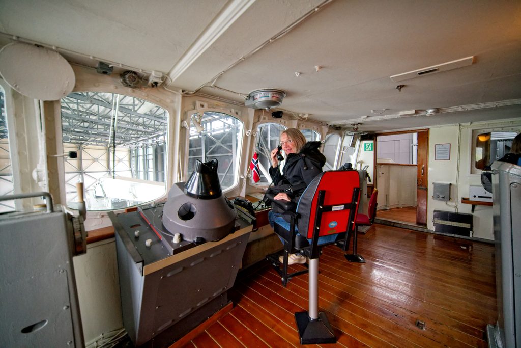 Brücke der MS Finnmarken, Hurtigruten Museum, Storckmarknes