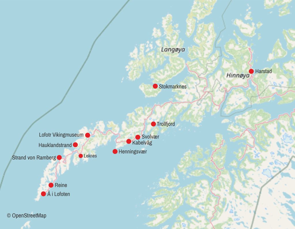 Karte Lofoten