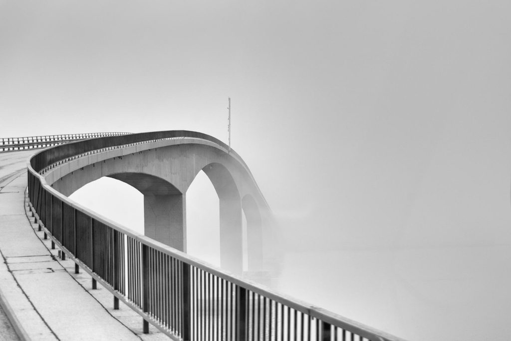 Gimsøystraumen-Brücke, Lofoten, Norwegen