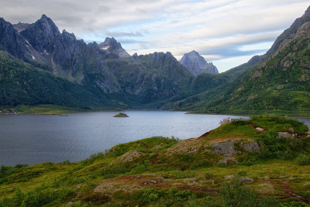 Austnesfjord, Lofoten, Norwegen