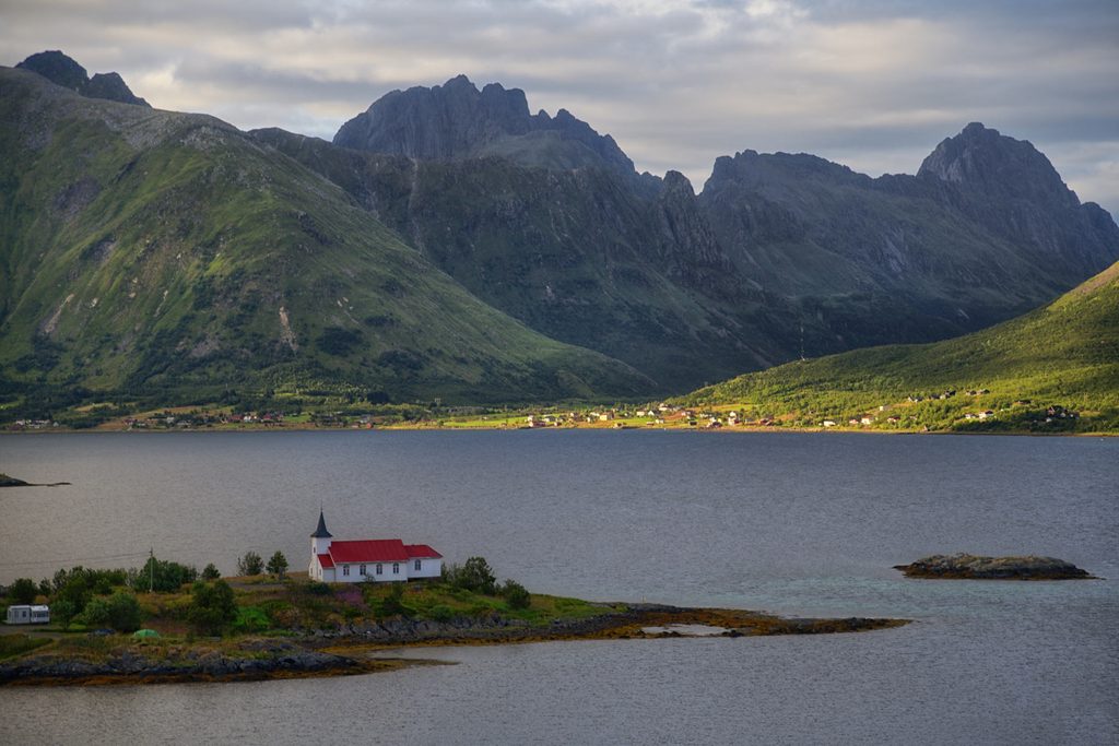 Sildpollnes-Kapelle, Lofoten, Norwegen