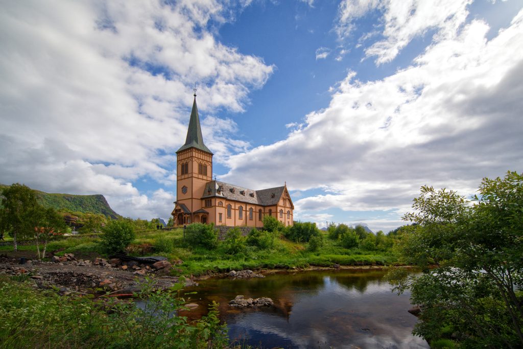 Lofoten-Kathedrale in  Kabelvåg, Lofoten, Norwegen