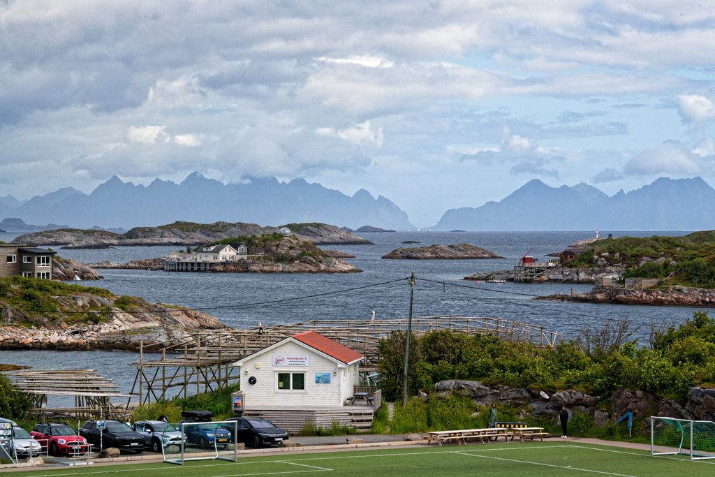 Henningsvær Stadion, Lofoten, Norwegen
